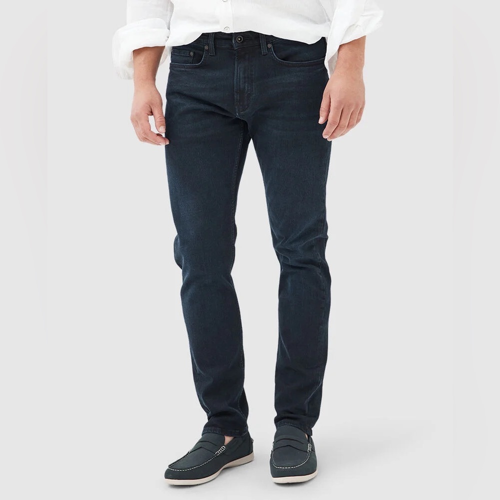 Rodd & Gunn MEN’S Weston Straight Fit Italian Denim in Dark Blue, Size 32L